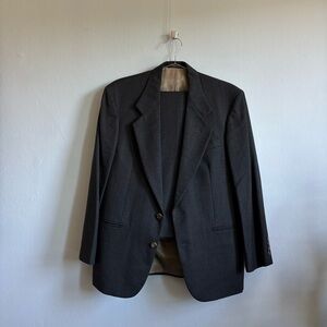oscar de la renta wool vintage suit 38s 32w